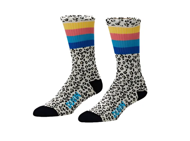 Duvin - "Cheetah Disco 4 Stripe Sock" - Soft OS