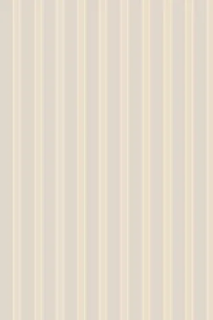 Farrow & Ball Wallpaper Block Print Stripe BP712 Stone / Off White / Grey