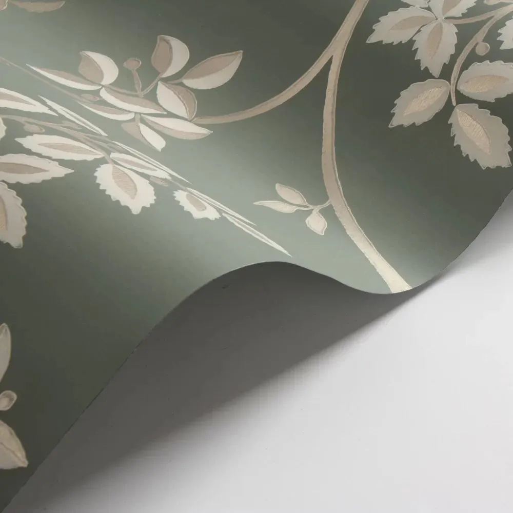 Farrow & Ball Wallpaper Ringwold Green/Gilver BP 1654