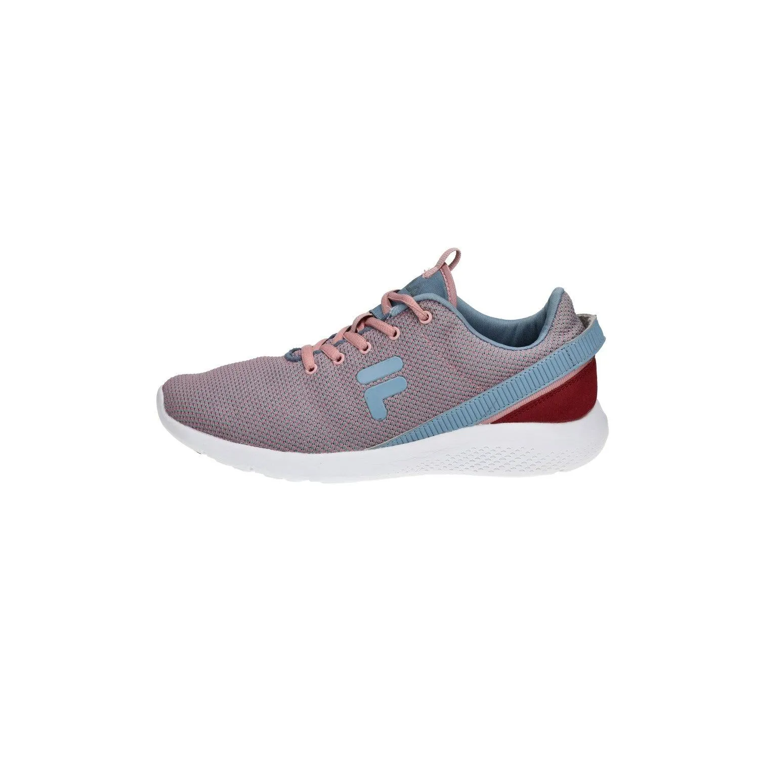 Fila Laceup Running Sport Shoes Fabric Pink Colour For Women