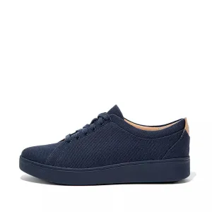 FitFlop Womens Rally Canvas Trainers Sneaker Midnight Navy