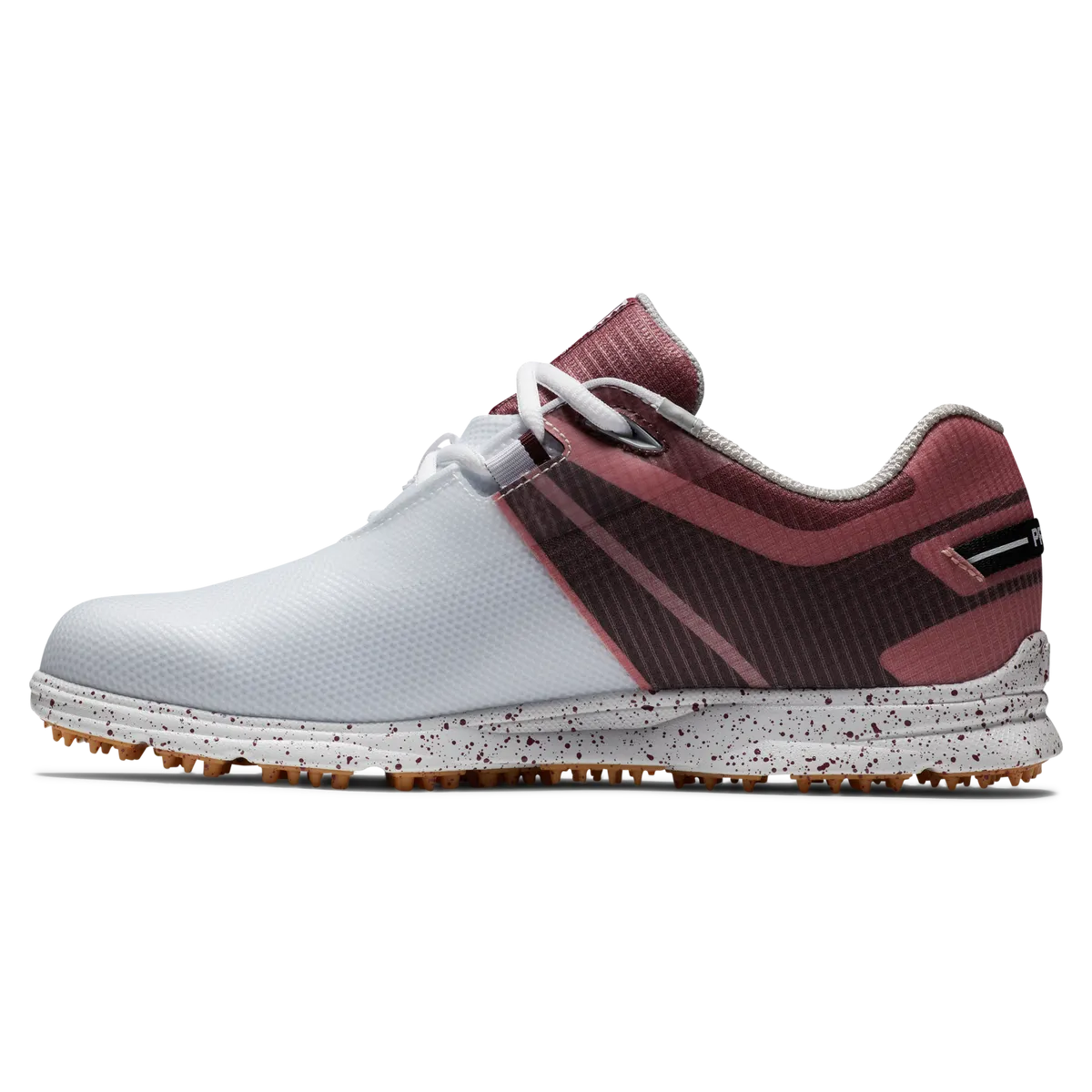 FootJoy Women's ProSL Sport Golf Shoes- White/Burgundy