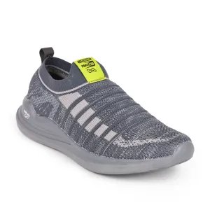 Force 10 Men Grey Sports Non Lacing Walking Shoes (MADRID-2 )