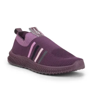 Force 10 Sports Non Lacing Shoe For Ladies (Purple) GRACE-7 By Liberty