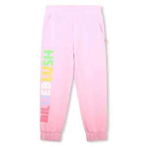 Girls Pink Logo Jogging Bottoms