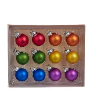 Glass Matte Pride Color Ball Ornaments