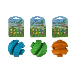 Gor Sustain Curly Ball Dog Toy