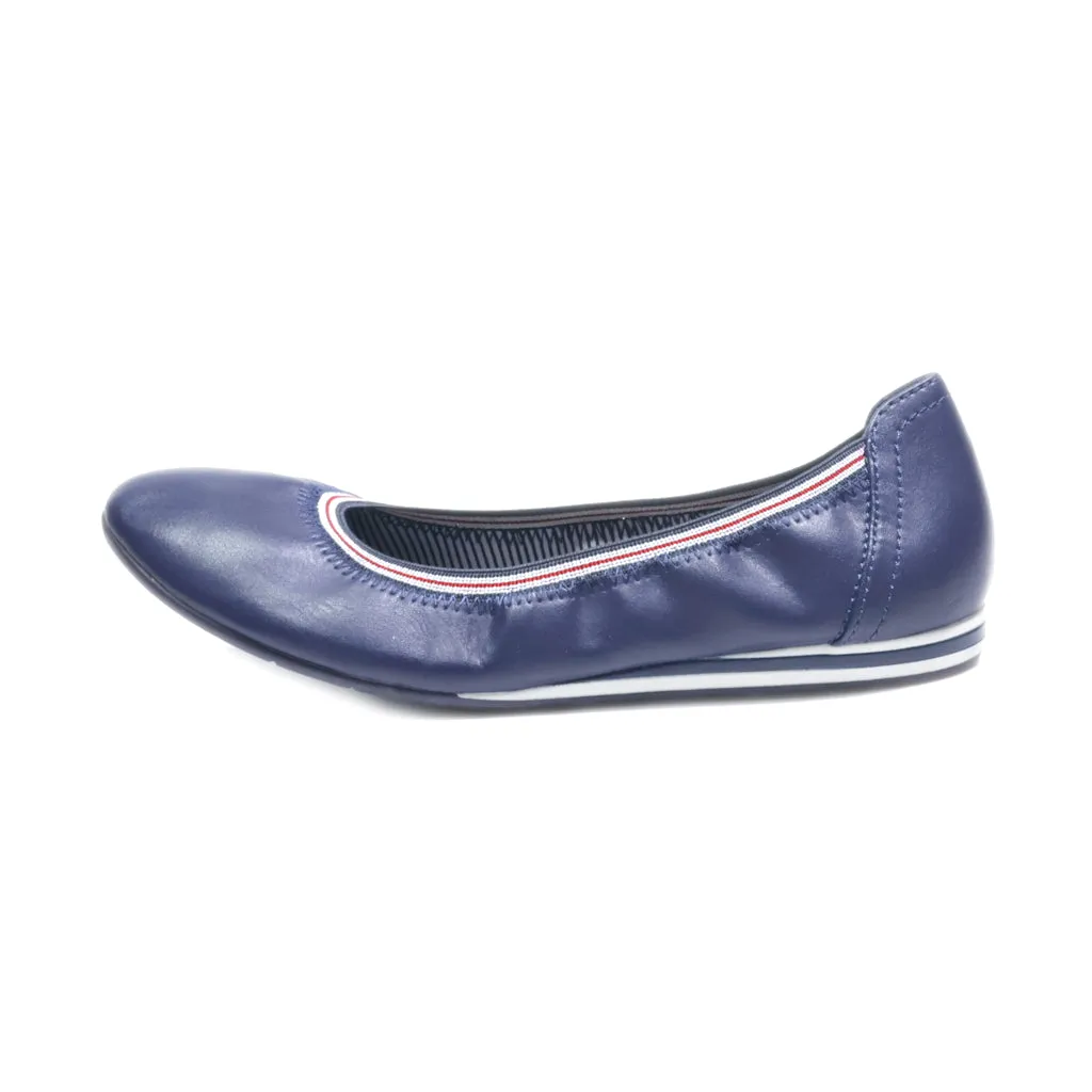 Graceland Ballerinas Leather Blue Colour For Women