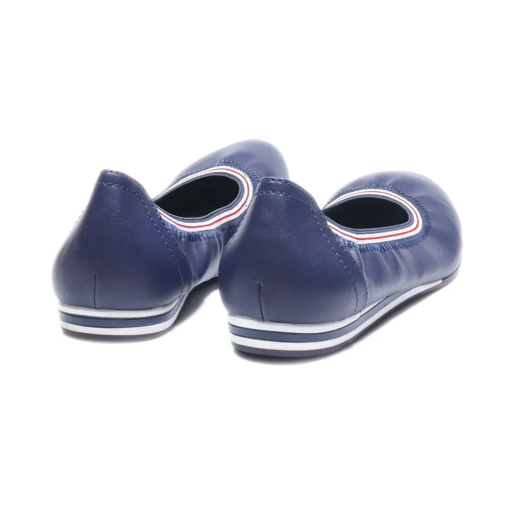 Graceland Ballerinas Leather Blue Colour For Women