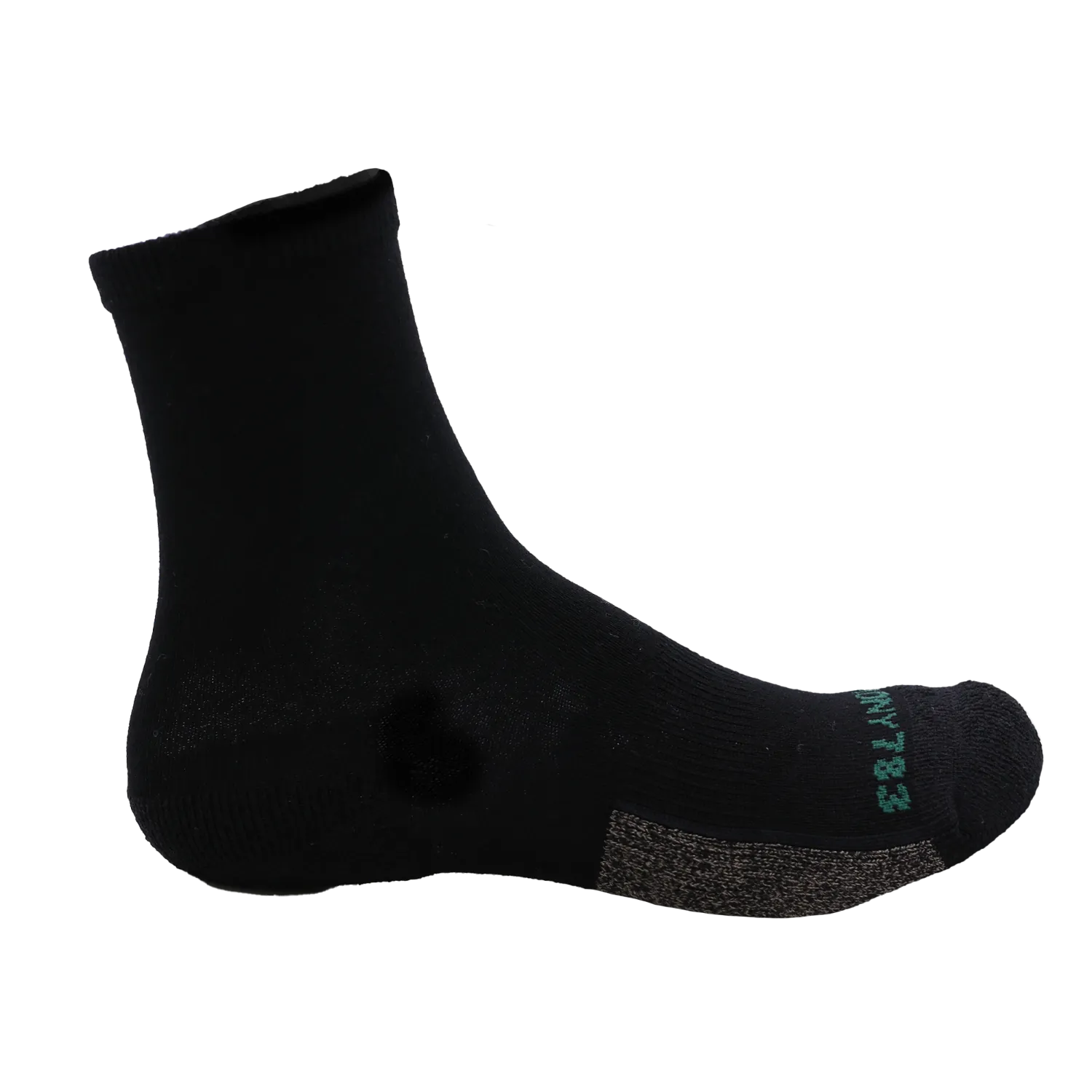 Grounding Crew Socks • Black Merino Wool