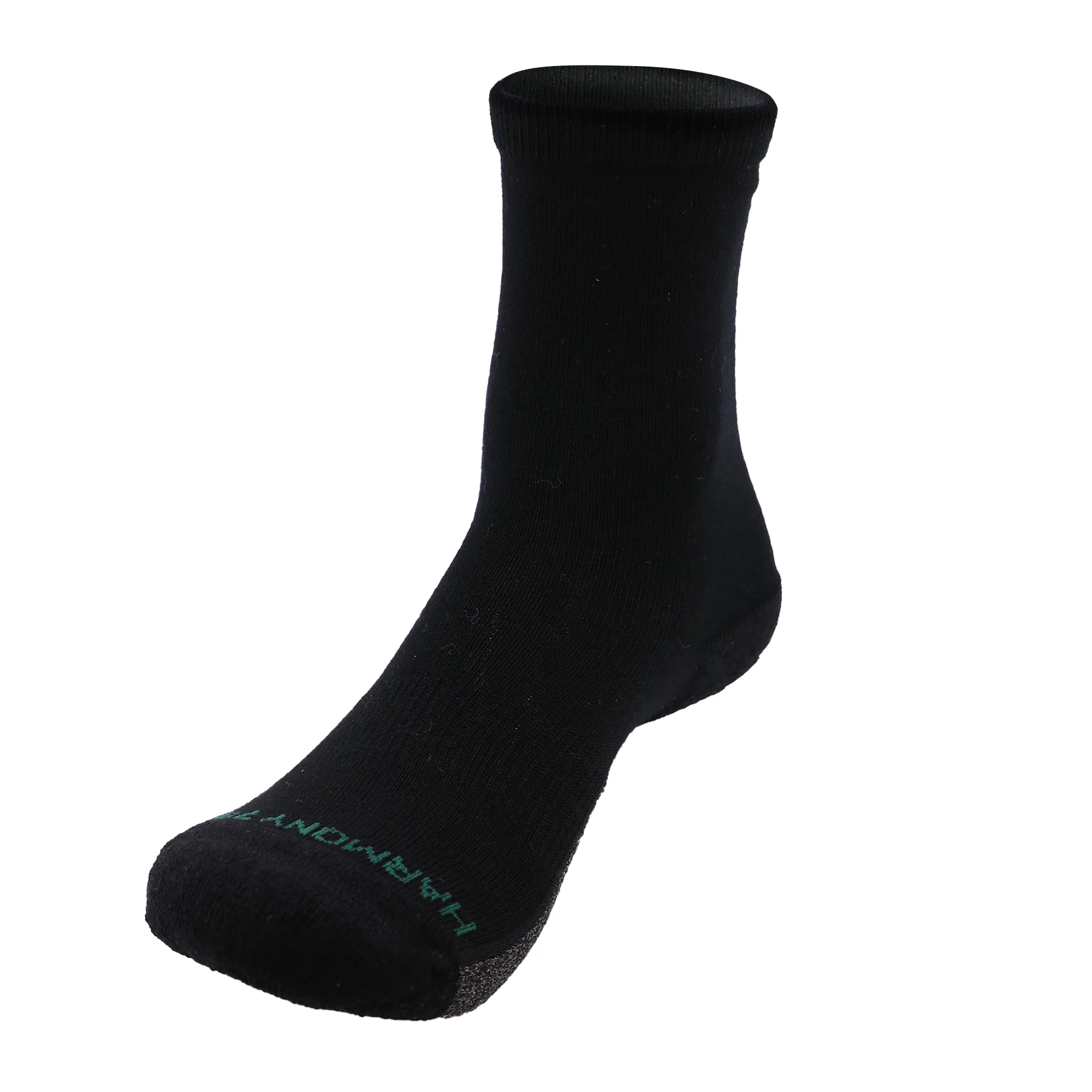 Grounding Crew Socks • Black Merino Wool