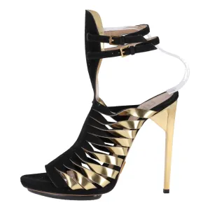 Herve Leger Suede Gladiator Heels. Size 38.5