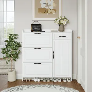 Howard Shoe Storage Cabinet - White