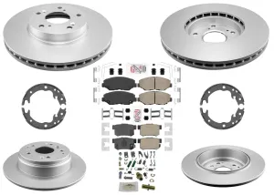 Improved Performance Disc Brake Rotors Pads Parking Shoes for Honda Element