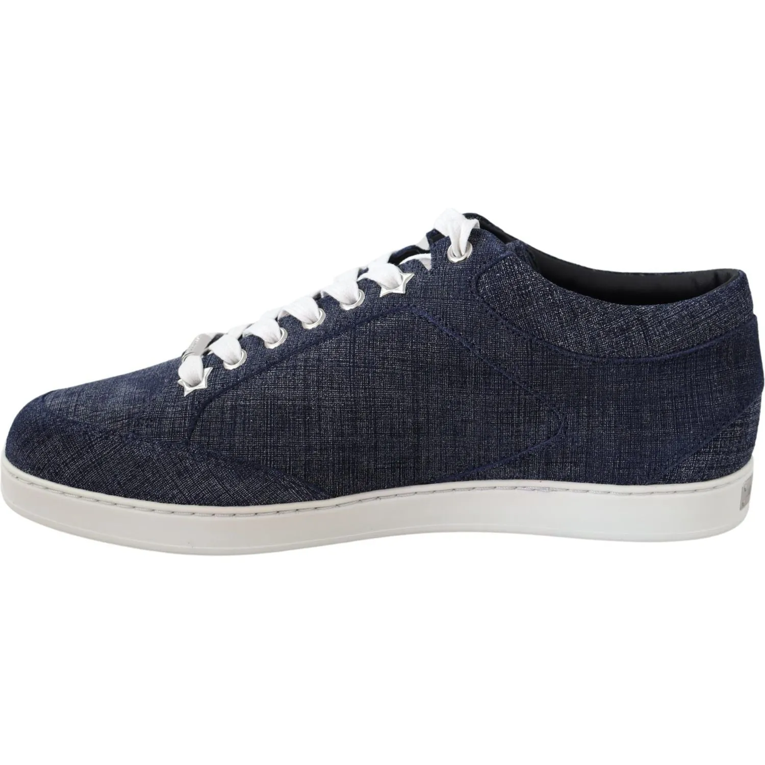 Jimmy Choo Chic Slip-On Blue Denim Suede Sneakers