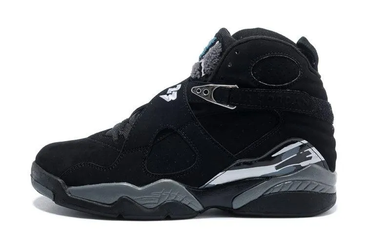 Jordan 8 “Chrome” Black/White-Light Graphite