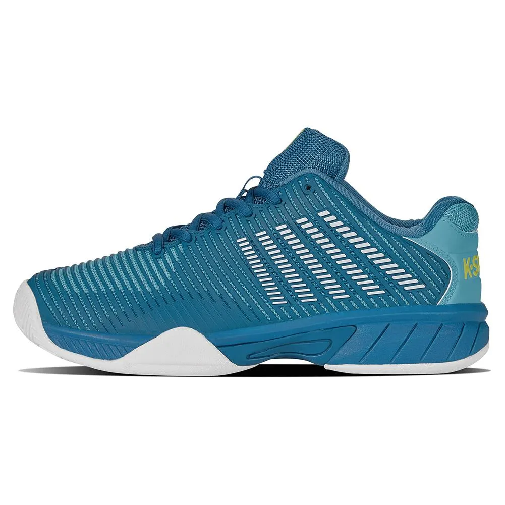 Juniors` Hypercourt Express 2 Tennis Shoes Celestial and Scuba Blue