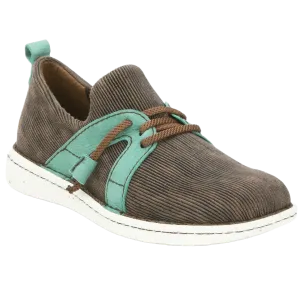 Justin Ladies Brown & Turquoise Shoe JL143