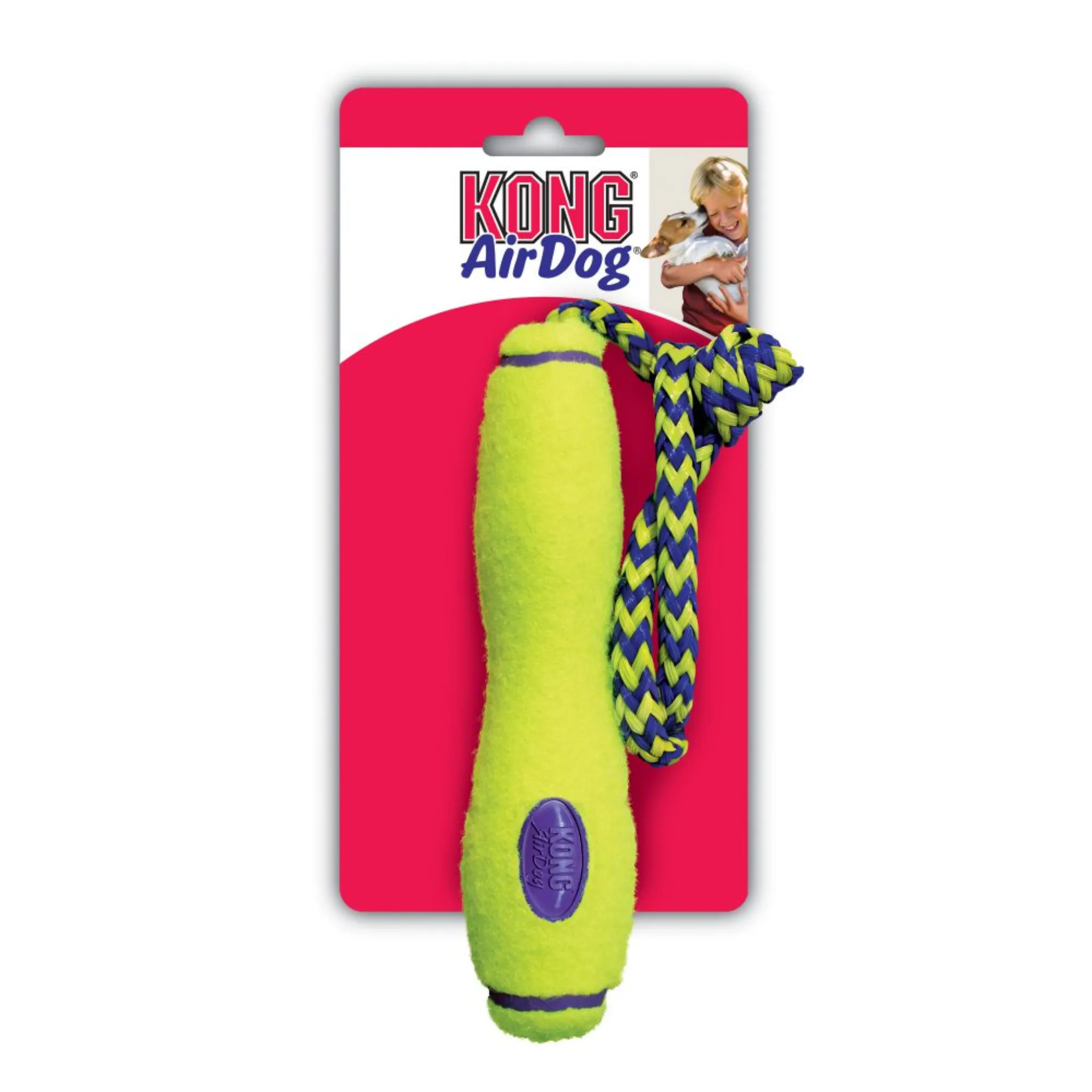 Kong Airdog Squeak Fetch Stick & Rope