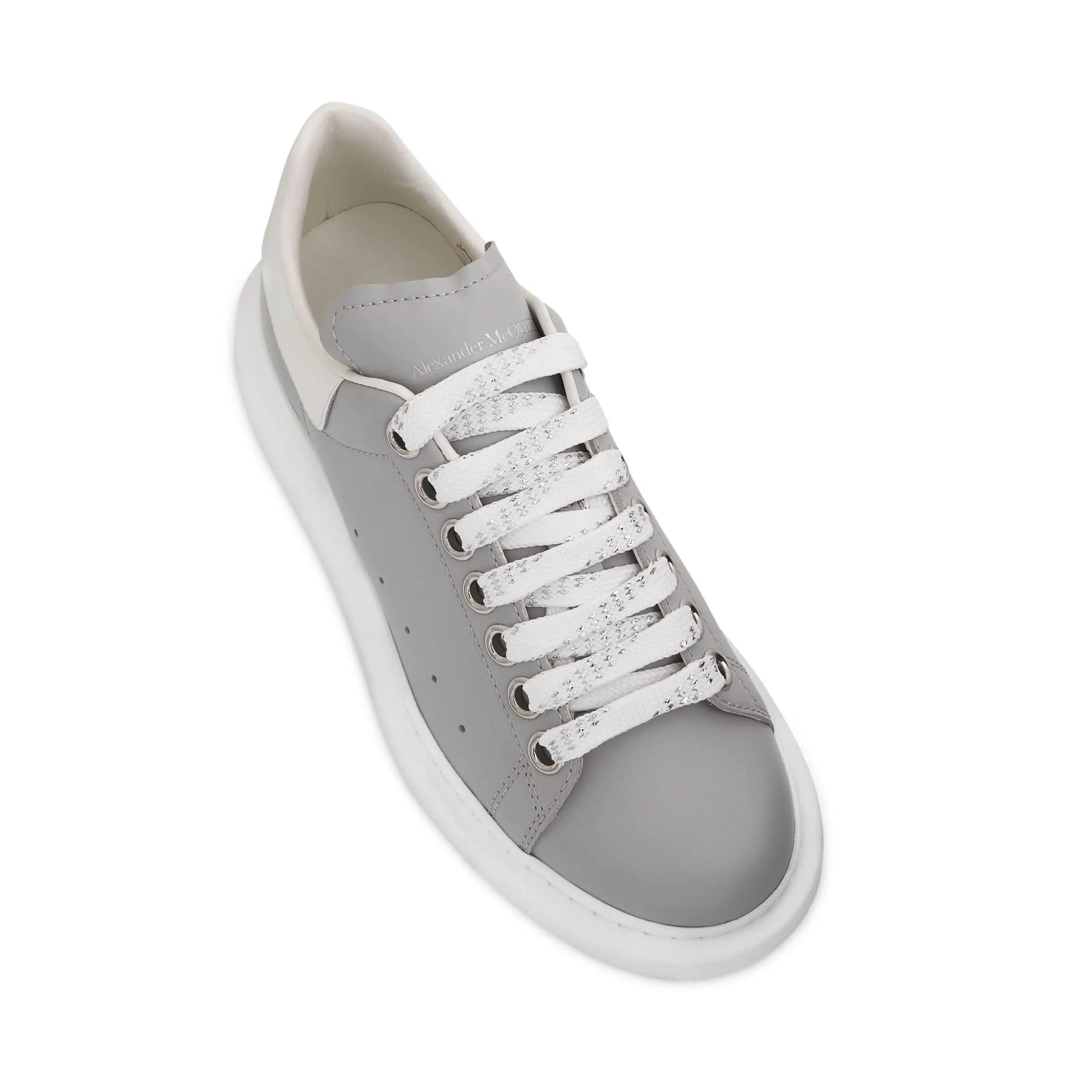 Larry Oversized Sneaker in Silver Grey/White