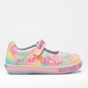 Lelli Kelly Myla Butterfly Girls Multi Canvas Shoe