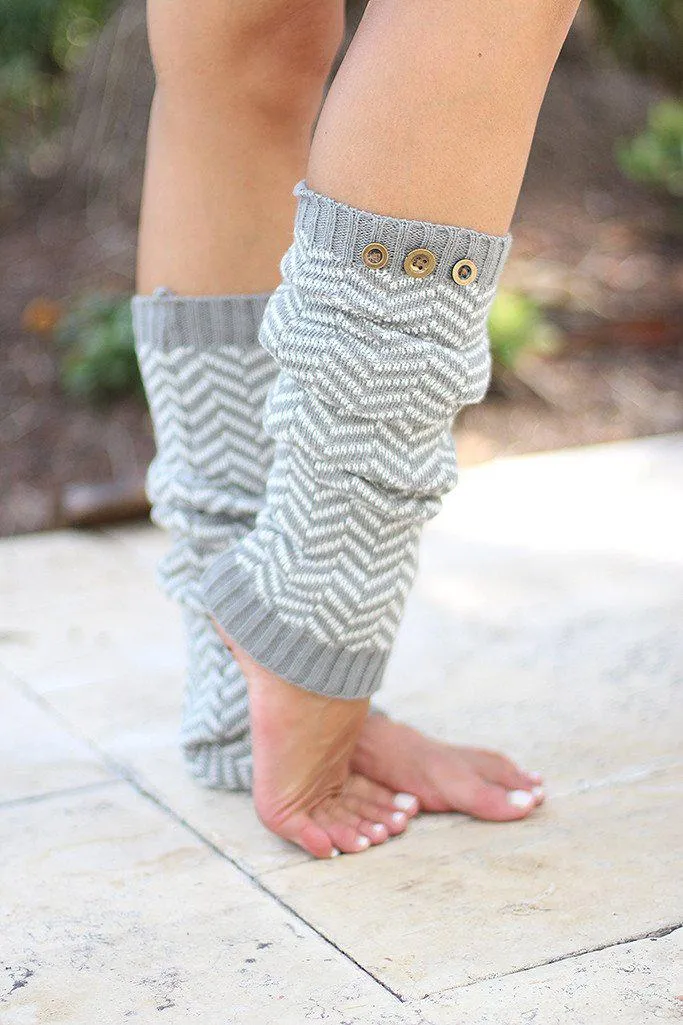 Light Gray Leg Warmers