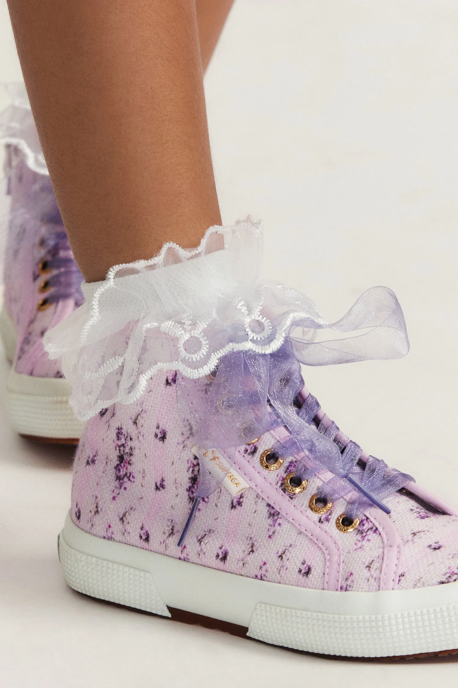 LoveShackFancy x Superga Girls Hightop Sneaker