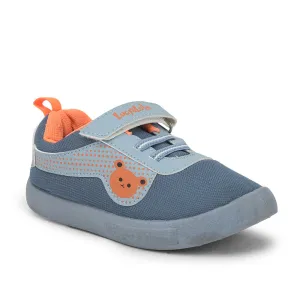 Lucy & Luke (Blue) Casual Non Lacing Shoes For Kids BASTIAN-2M By Liberty