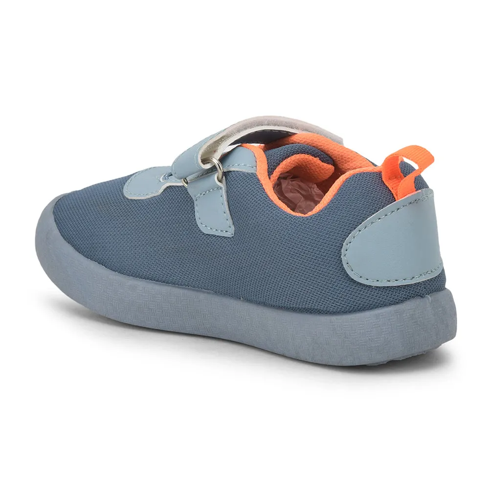 Lucy & Luke (Blue) Casual Non Lacing Shoes For Kids BASTIAN-2M By Liberty