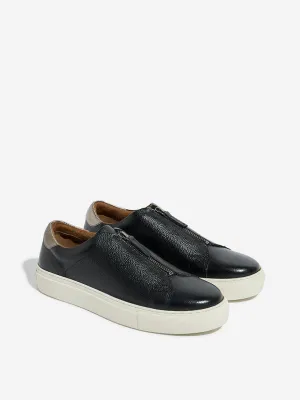 LUNA BLU Black Zipper Detailed Shoes