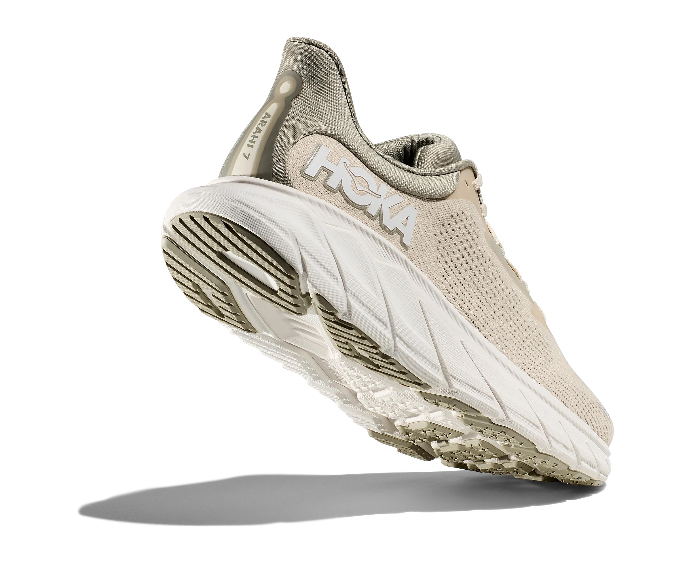 Men's Hoka Arahi 7 Color: Oat Milk/ Barley (WIDE WIDTH)