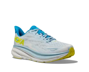 Men's Hoka Clifton 9 Color: Ice Water / Evening Primrose