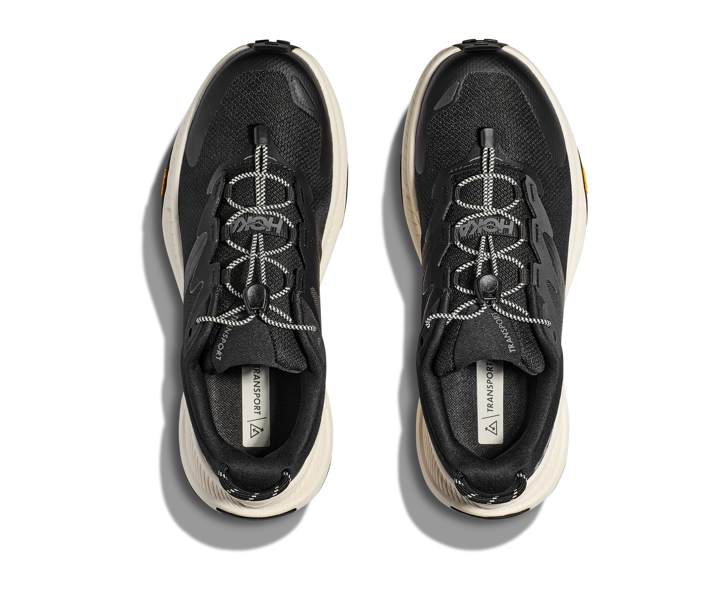 Men's Hoka Transport Color: Black / Alabaster