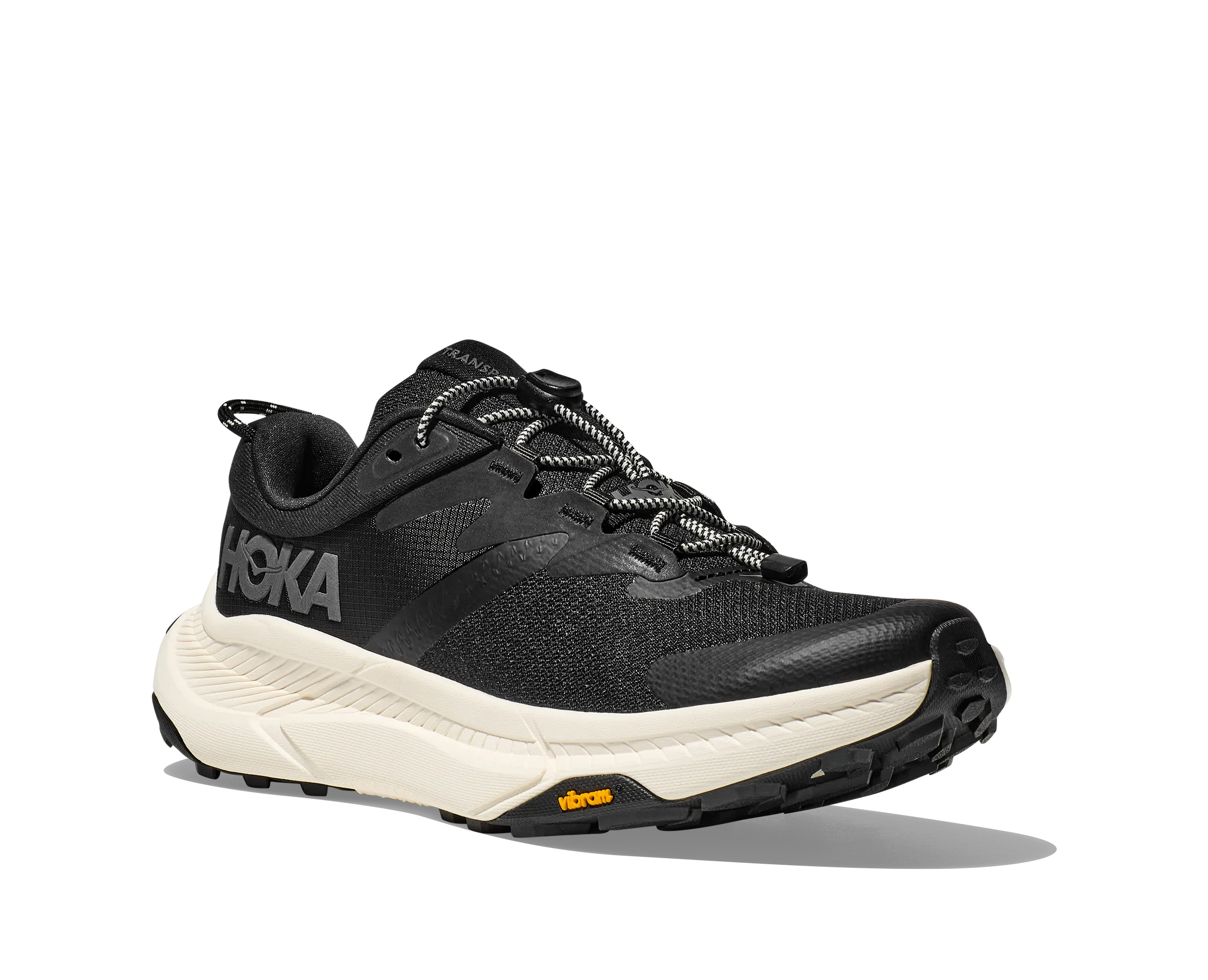 Men's Hoka Transport Color: Black / Alabaster