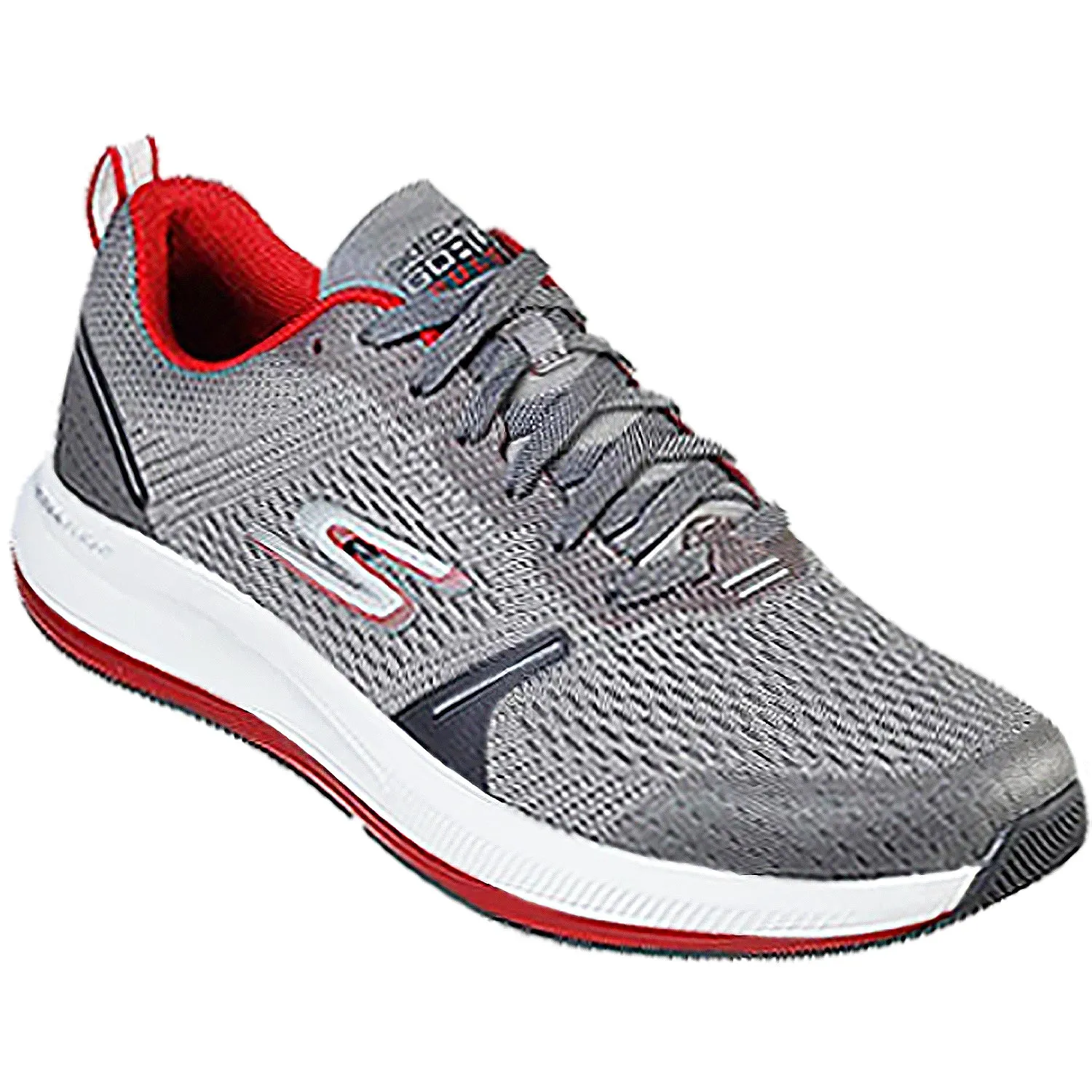 Men's Skechers GORun Pulse Specter Grey Fabric Mesh