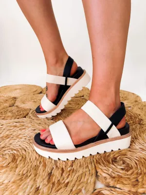 MIA Jene Neutral Strap Platform Sandal