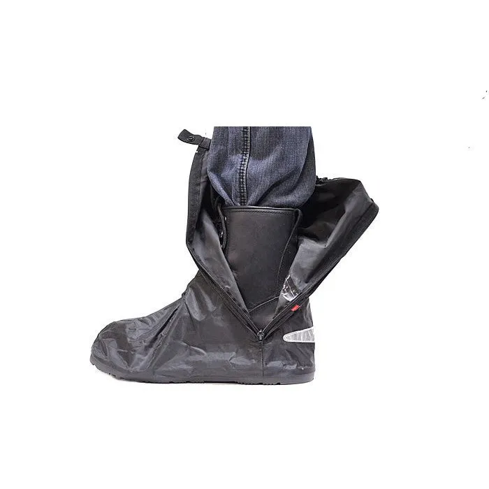 Motorcycle Rain Boot Covers With Rubber Outer Sole