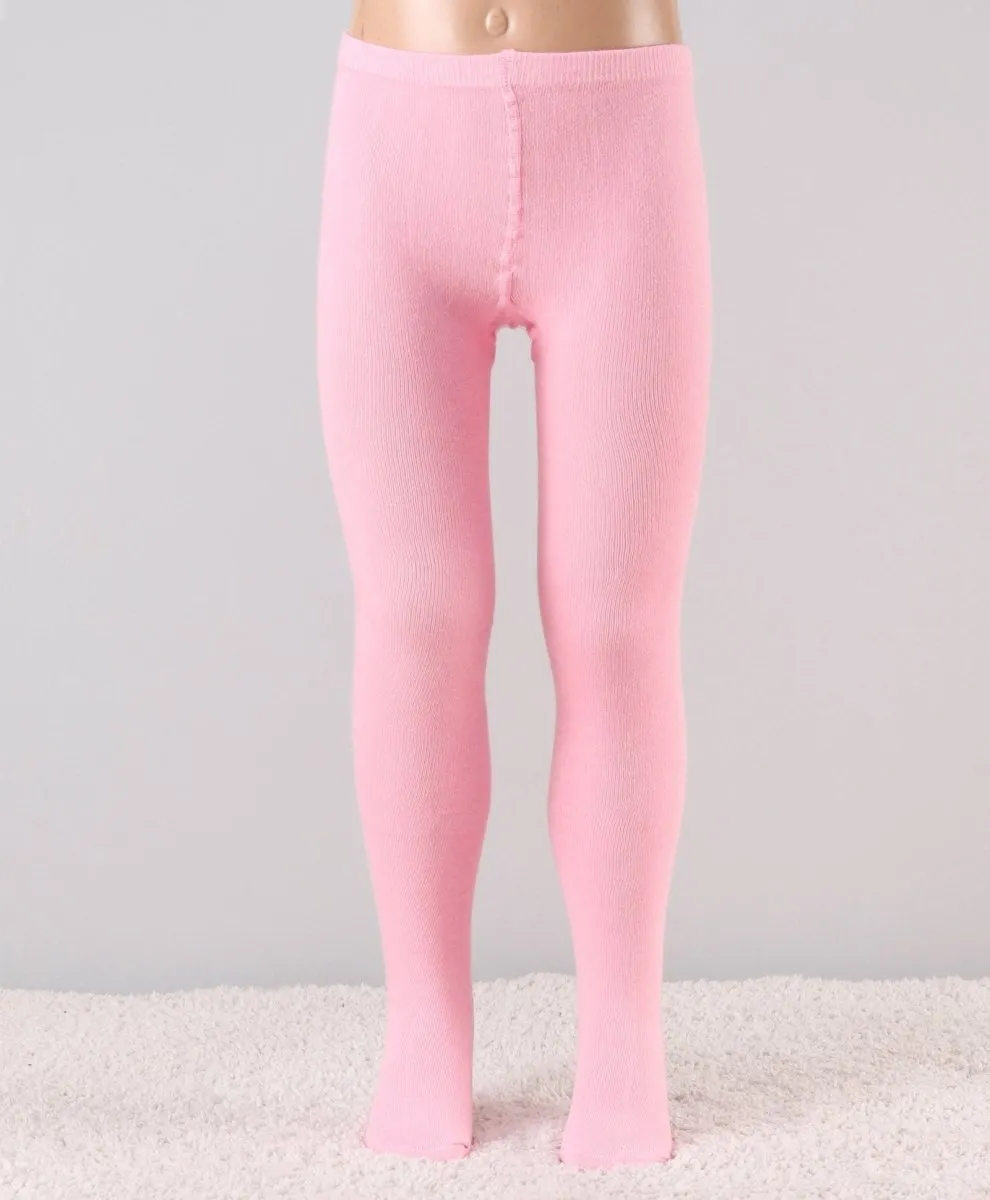 Mustang Combo of 2 Cotton Blend Stockings: Pink & White