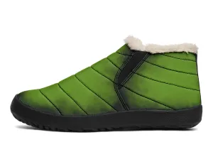 Mystic Moss Winter Sneakers - Warm & Easy Slip-On Shoes Lined with Vegan Wool with Anti-Slip Soles