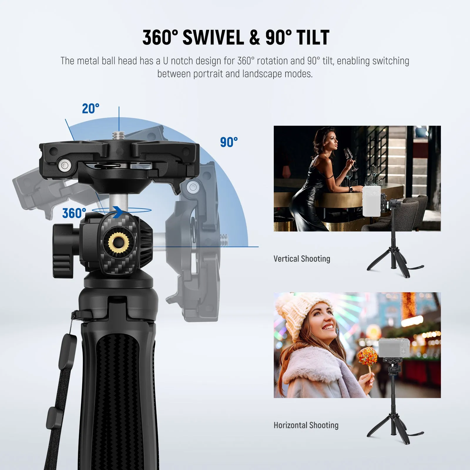 NEEWER TP38 15" Phone Camera Tripod