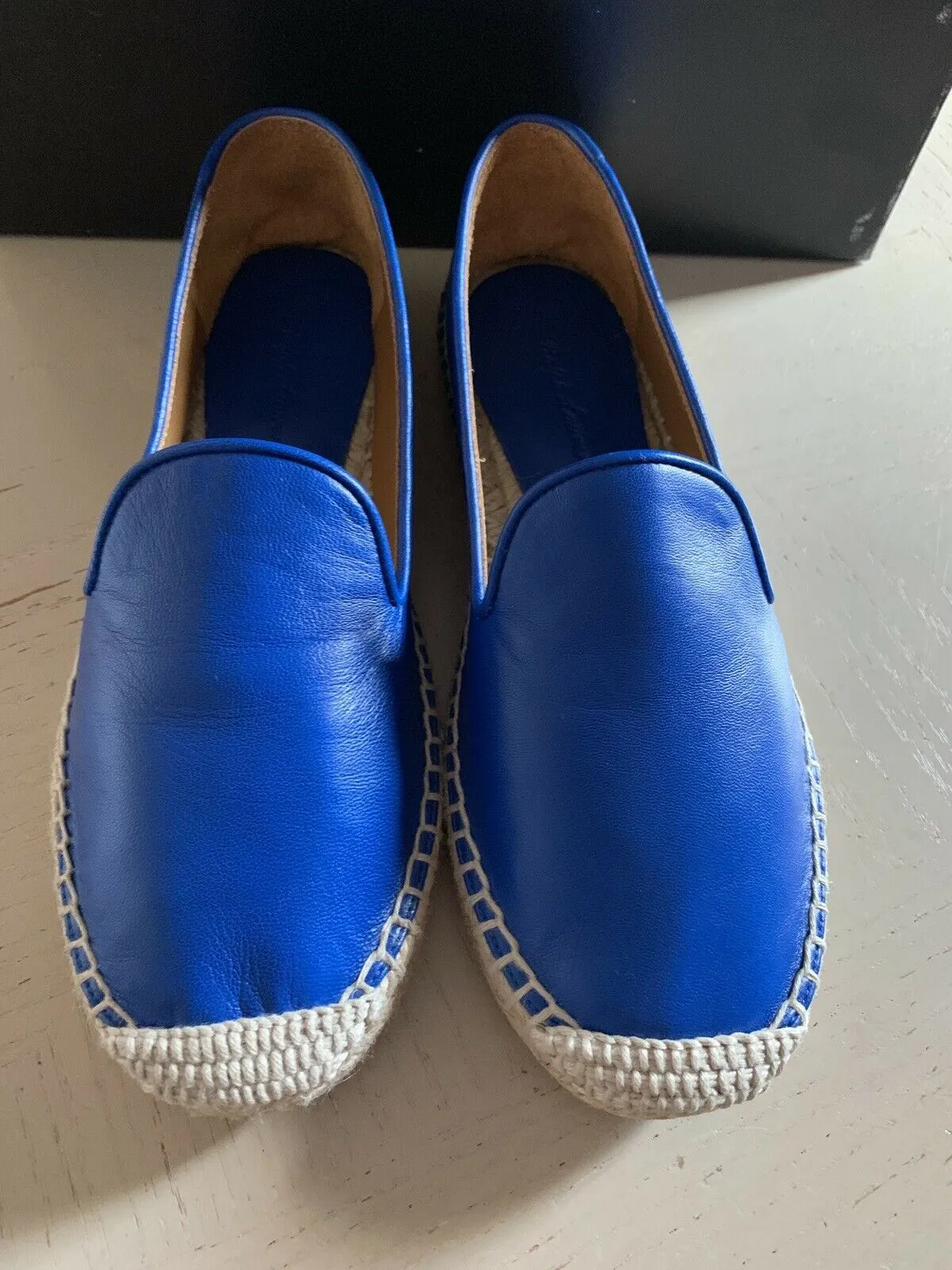 NIB $550 Ralph Lauren Purple Label Women Espadrille Blue 5.5 US ( 35.5 Eu )