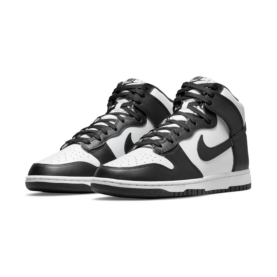 Nike Men's Dunk High Retro Shoes - White / Black