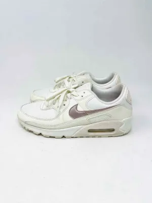 Nike Size 10 White/Mauve Lace-Up Mesh AS IS Shoes Sneakers