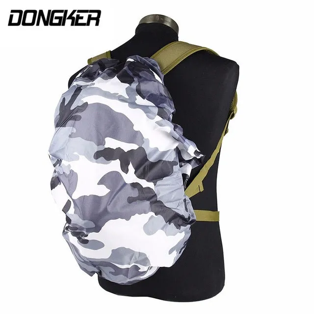 Nylon Waterproof Backpack Bag Dust Rain Cover Camo For Camping Hiking Cycling Luggage Pouch Cover Case Travel Tool 6 Colors Camo