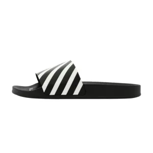 Off-White Diagonal Stripe Slides