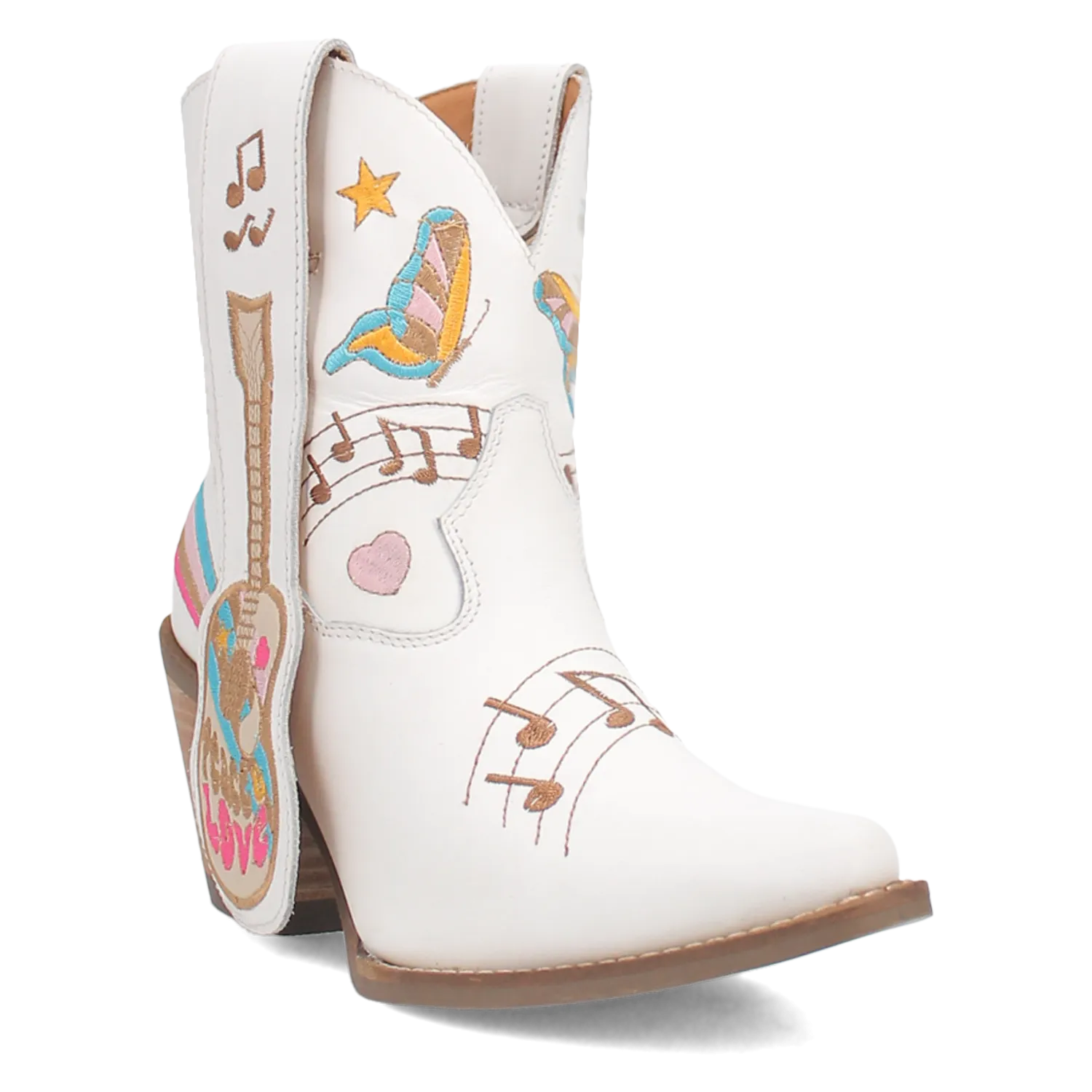 Online Exclusive | Dingo | Melody Leather Bootie in White **PREORDER