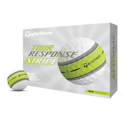 Open Box - TaylorMade Tour Response Stripe Golf Balls - 12bp