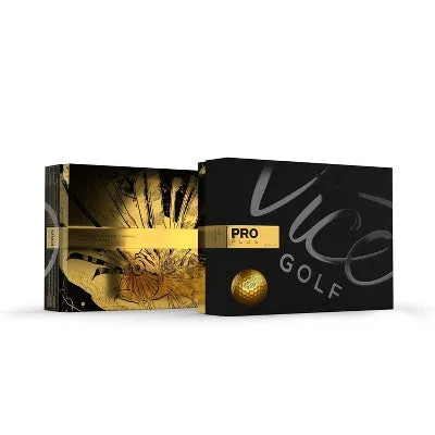 Open Box - Vice Pro Plus Golf Balls - Gold