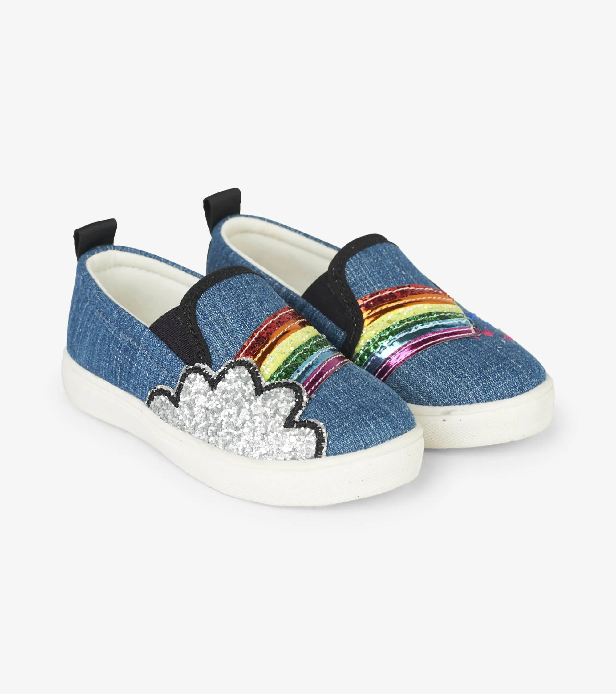 Over The Rainbow Slip On Sneaker - Dark Denim