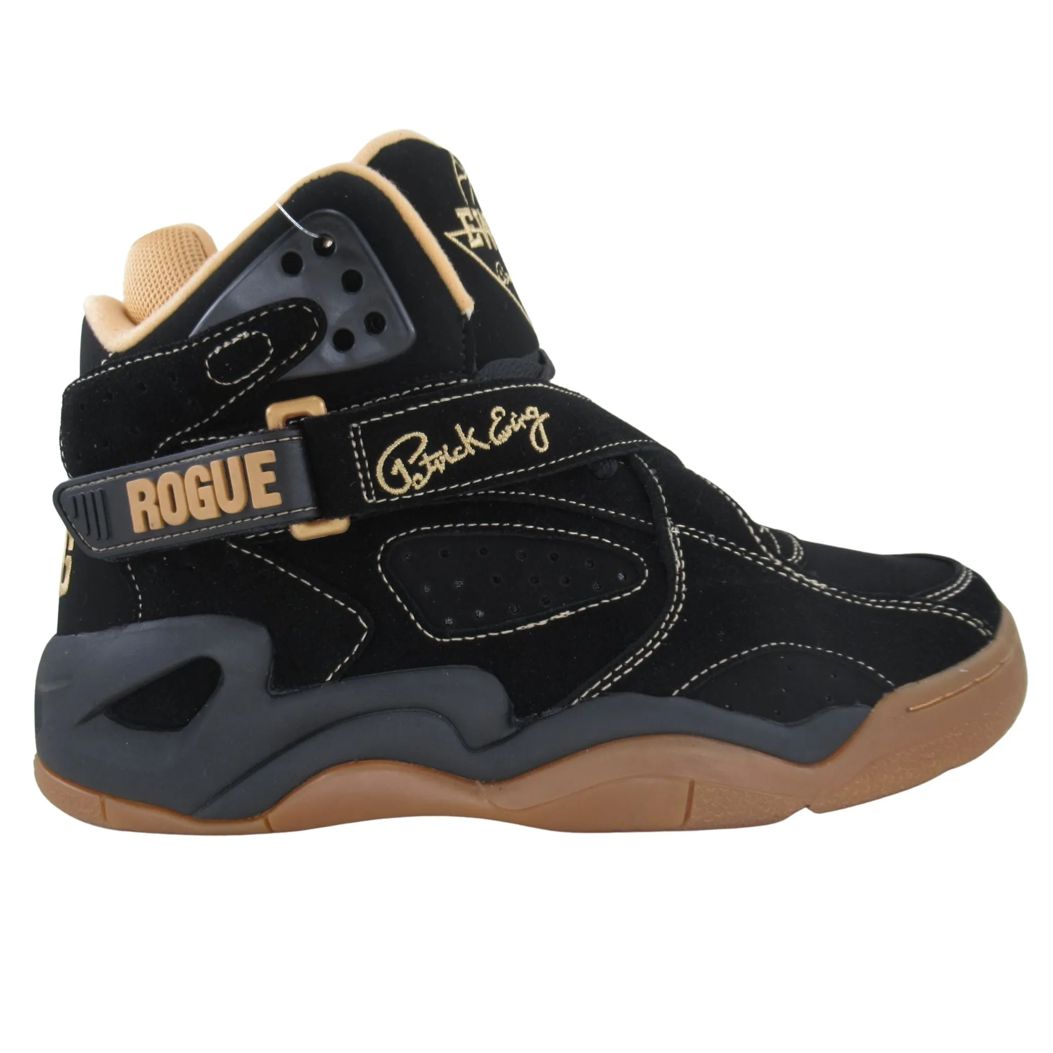 Patrick Ewing Athletics Men's 1BM02477-975 Rogue Basketball Shoes Black Gum